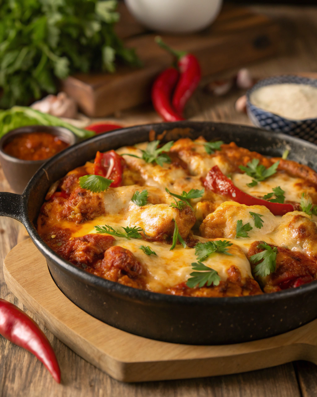 Cheesy Chilli Chicken Recipe