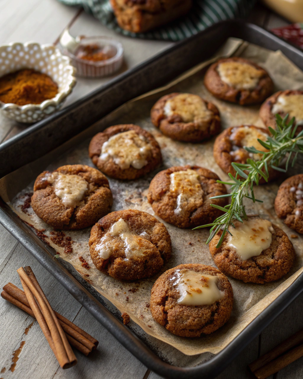 Cinnamon Coffee Crinkles for Your Cookie Tray
