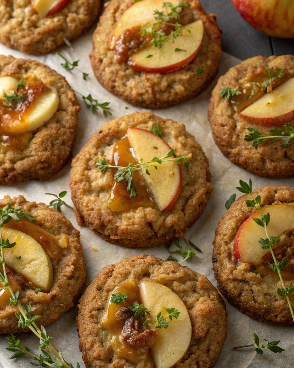 Crispy Apple Oatmeal Cookies