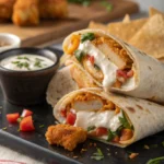 Crispy Chicken Wraps with Ranch Sauce Crispy Chicken Wraps with Ranch Saucejl