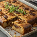 Date and Walnut Traybake Cakejl