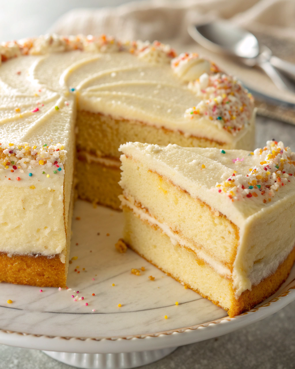 Eggless Vanilla Cake