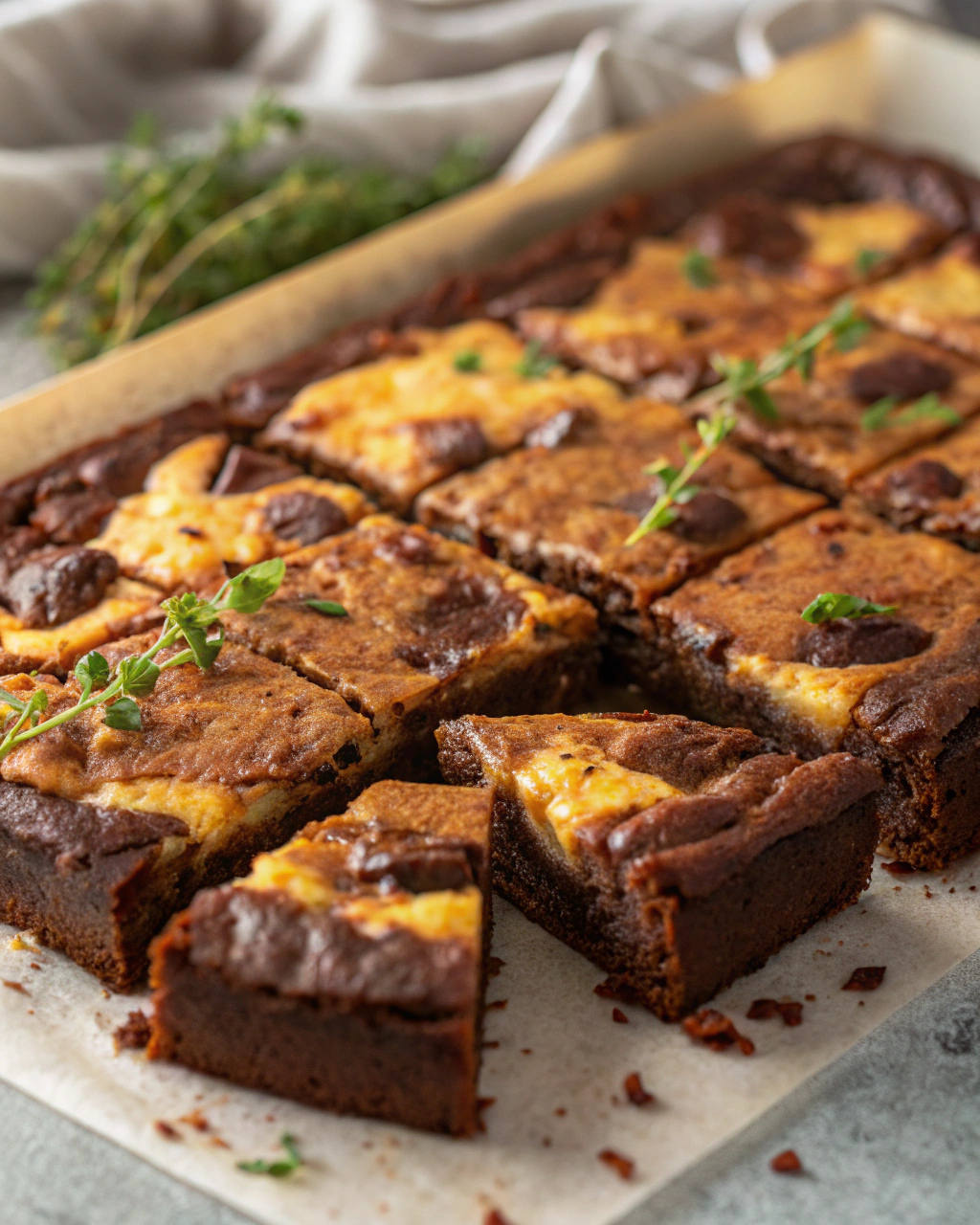 Flourless Double Chocolate Cottage Cheese Brownies