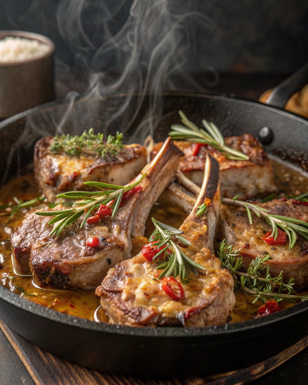 Garlic Rosemary Lamb Chops for a Fancy Dinner at Home