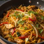 Garlicky Chicken Chow Mein Recipe Garlicky Chicken Chow Mein Recipejl