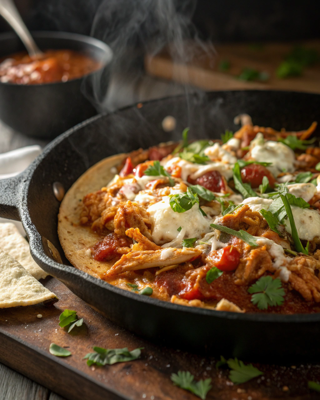 Garlicky Chicken Tinga Recipe