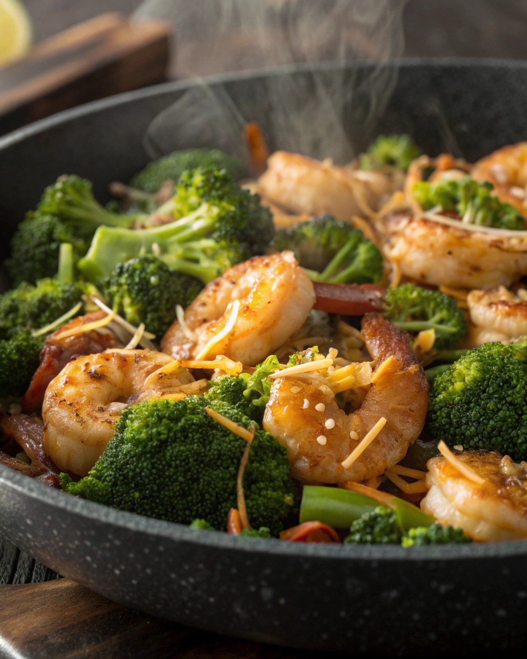 Ginger Soy Shrimp with Broccoli