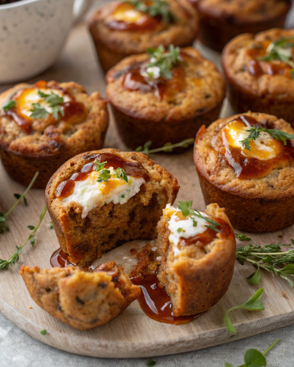 Gingerbread Cottage Cheese Breakfast Muffins