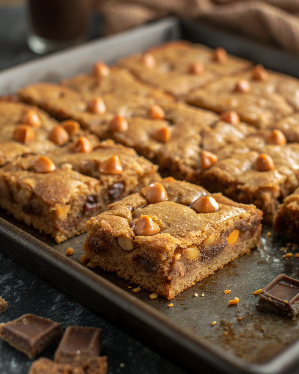 Grandmas Chewy Butterscotch Blondies