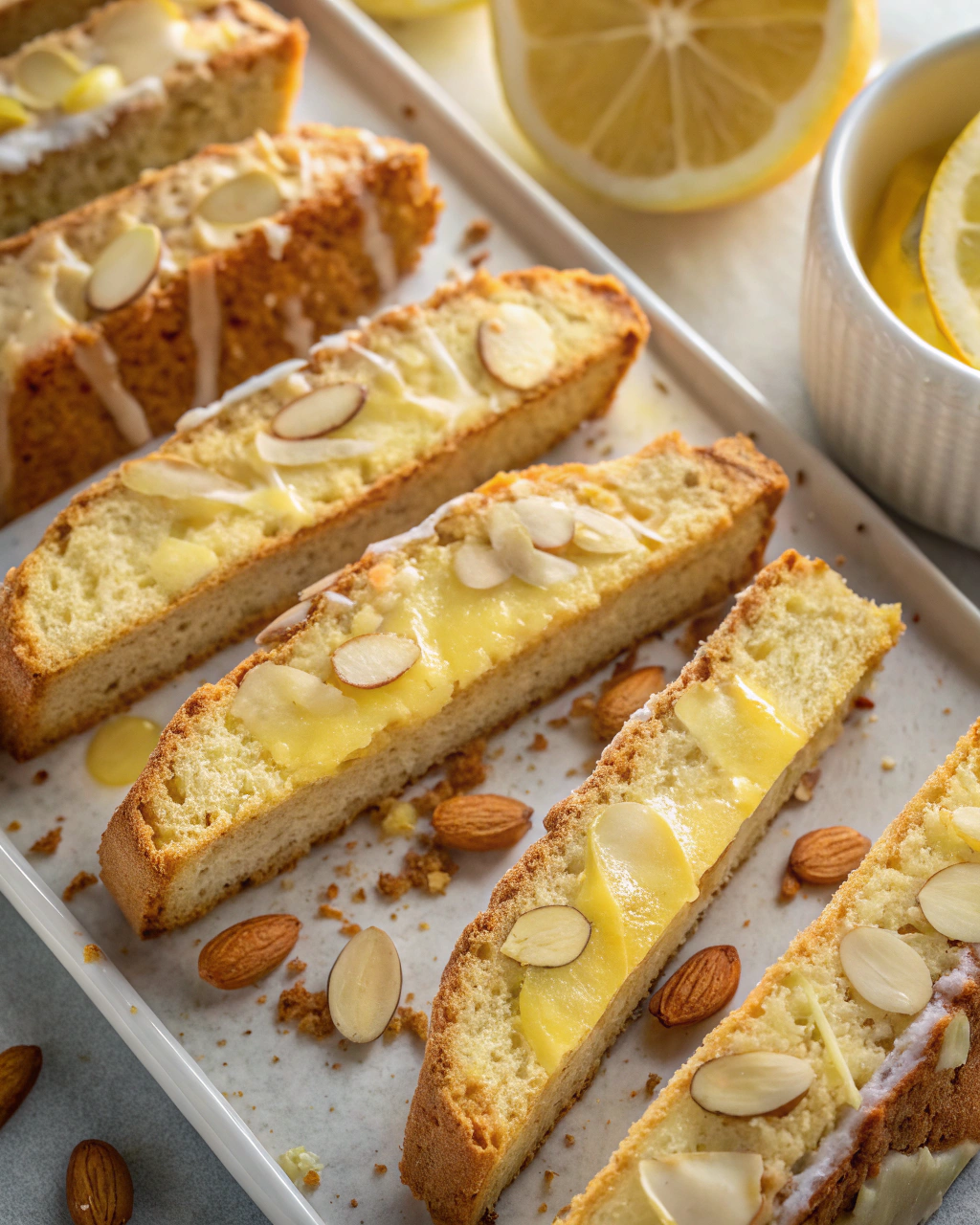 Limoncello & Almond Biscotti  Citrus-Kissed Crunch!