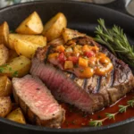 Peppercorn Steak with Crispy Potatoesjl