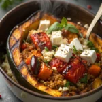 Roasted Vegetable and Quinoa Bowl with Fetajl