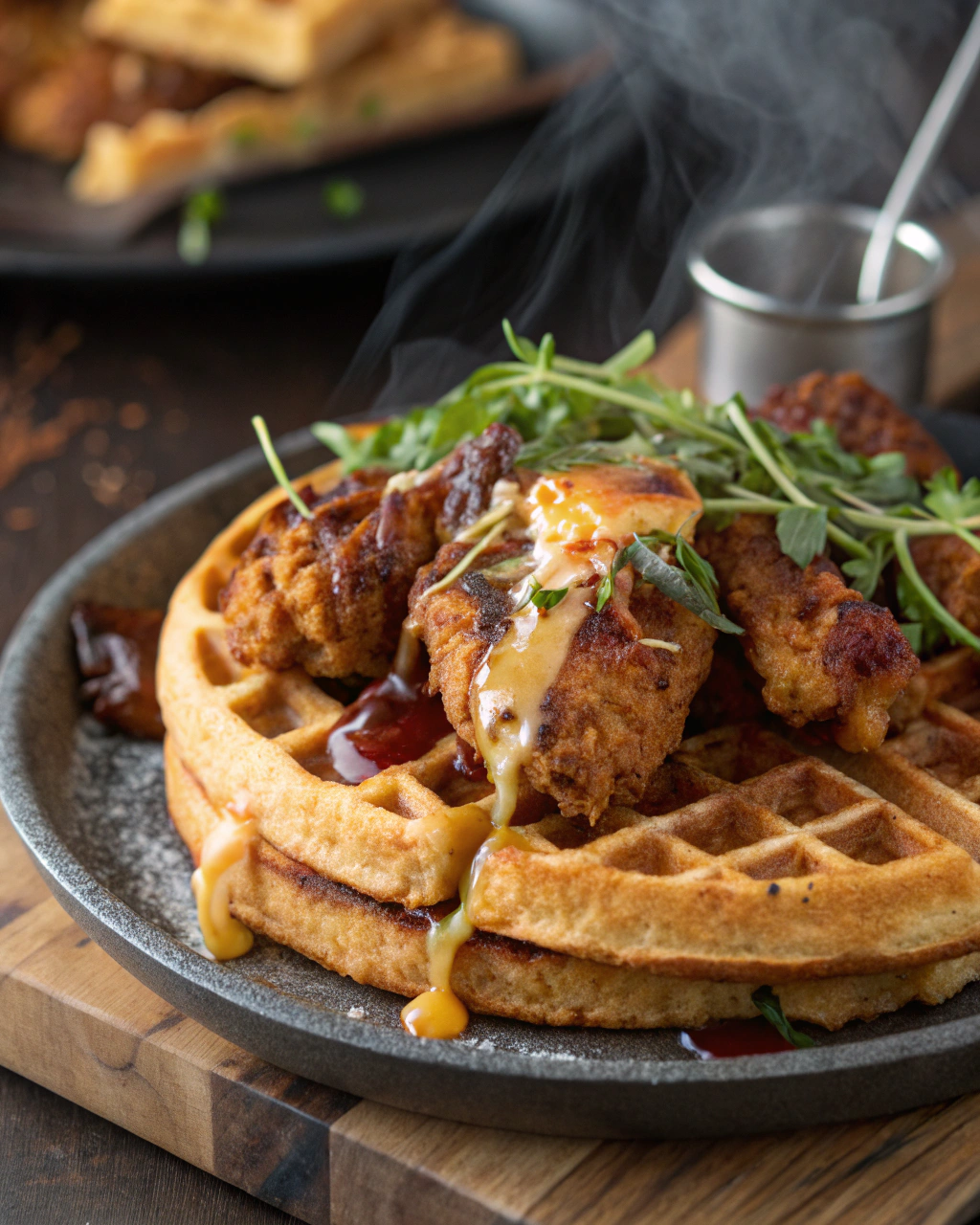 Smoky Chicken And Waffles Recipe