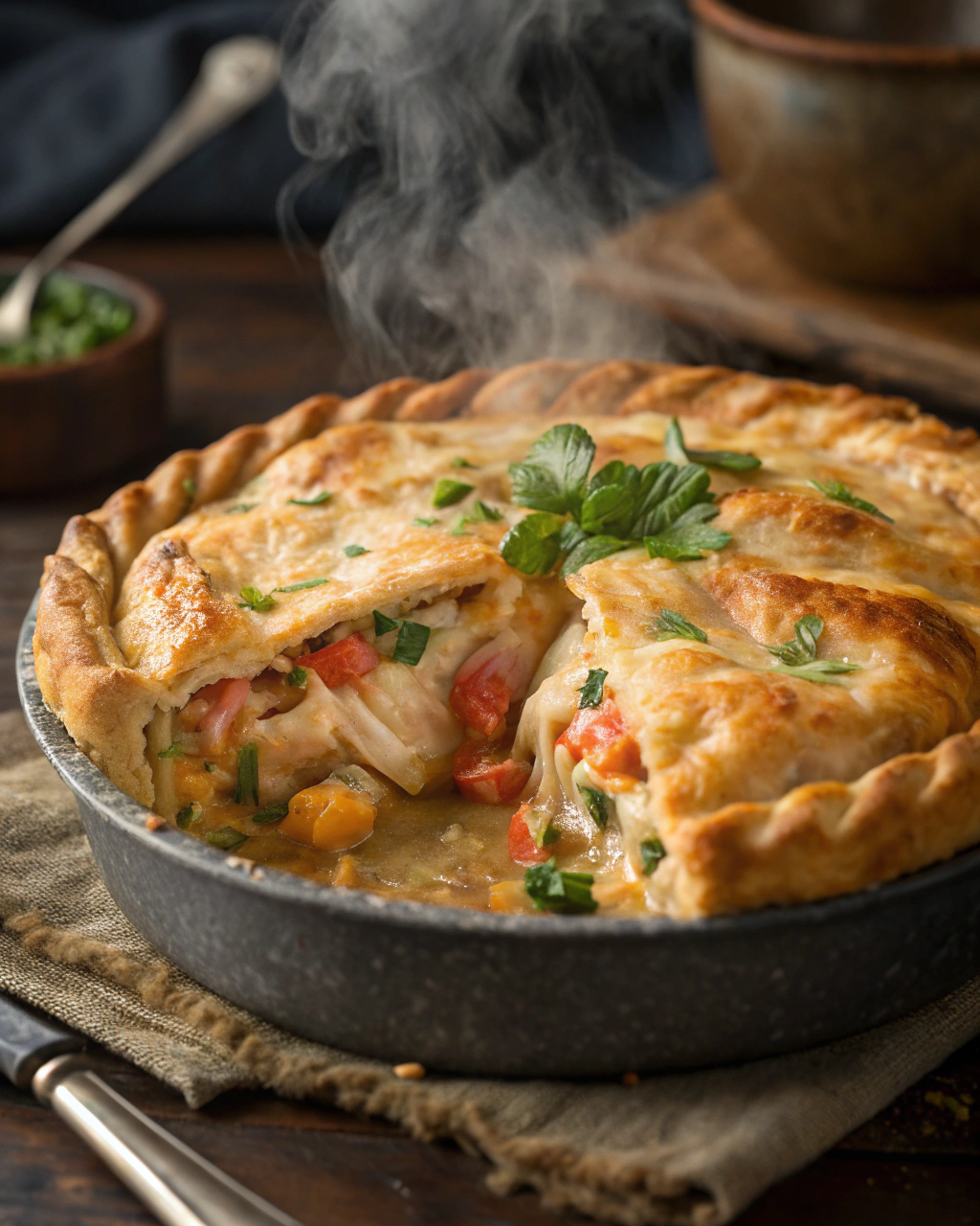 Smoky Chicken Pot Pie Recipe