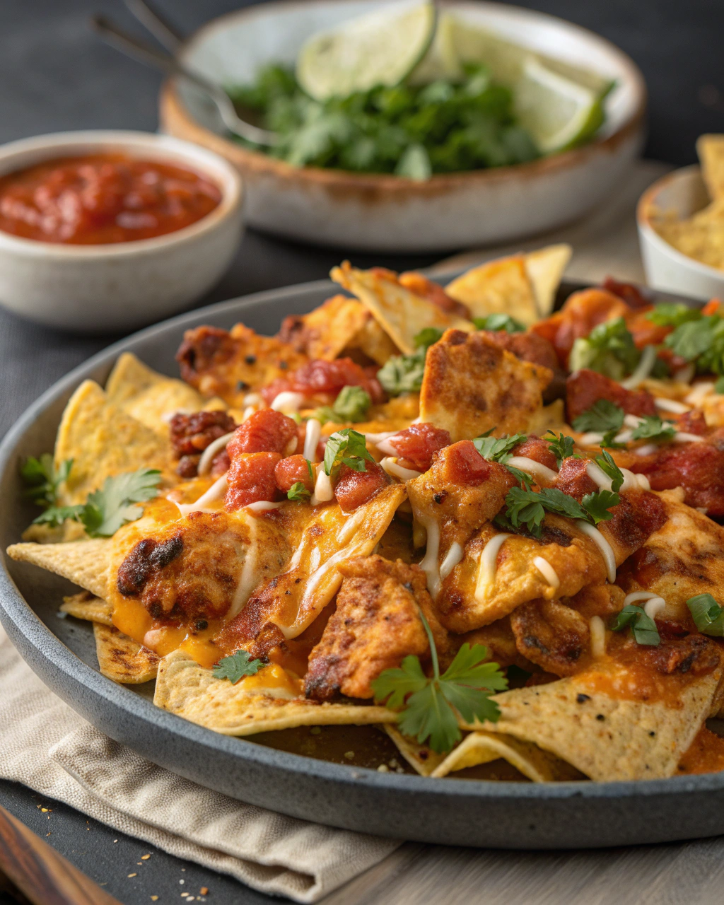 Spicy Chicken Nachos Recipe
