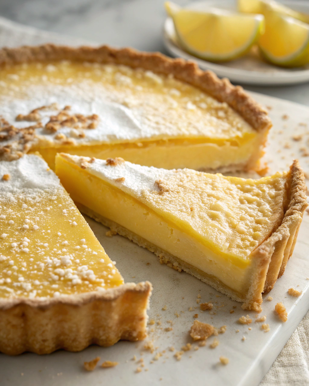 Vintage Lemon Pie Slice