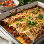 Baked Beef and Cheese Enchiladasjl