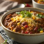 Beef and Bean Chili with Sweet Cornjl