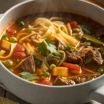 Beef and Vegetable Noodle Soupjl