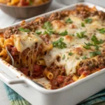Cheesy Ground Beef and Pasta Bakejl