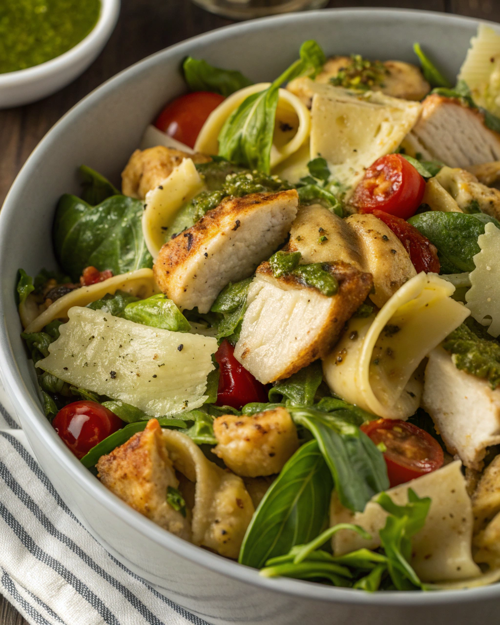 Chicken Pesto Tortellini Salad