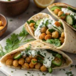 Chickpea and Cucumber Yogurt Pitasjl