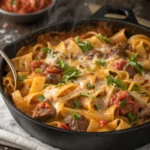 Creamy Cajun Beef Pastajl