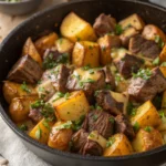 Garlic Butter Steak Bites with Roasted Potatoes Garlic Butter Steak Bites with Roasted Potatoesjl