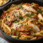 Garlic Parmesan Chicken Pasta Skillet Garlic Parmesan Chicken Pasta Skilletjl