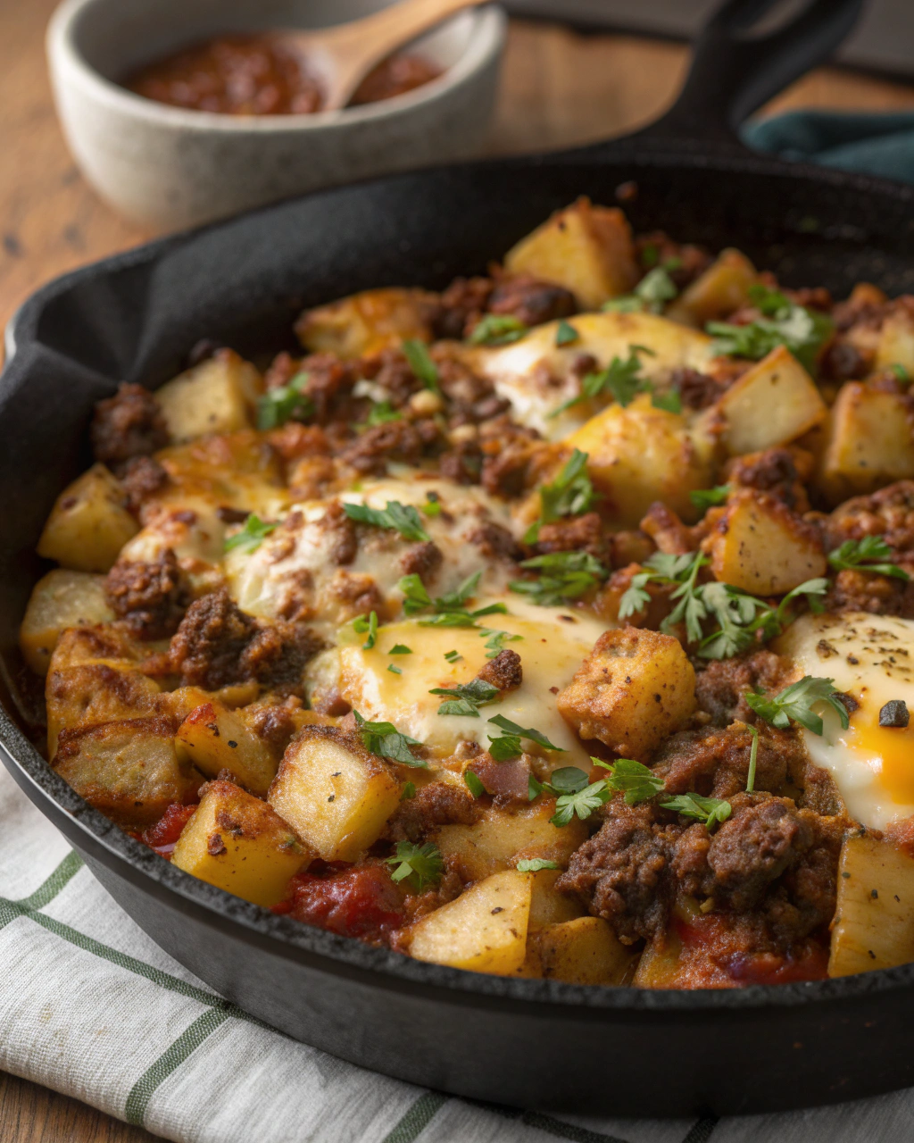Ground Beef and Potato Hash