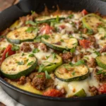 Ground Beef and Zucchini Skilletjl