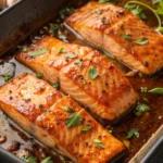 Honey Garlic Glazed Salmon Filletsjl