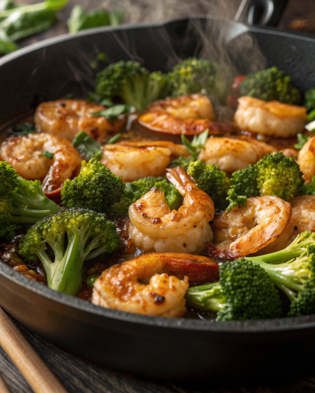 Honey Garlic Shrimp with Broccoli