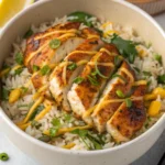Lemon Herb Chicken and Rice Bowl Lemon Herb Chicken and Rice Bowljl