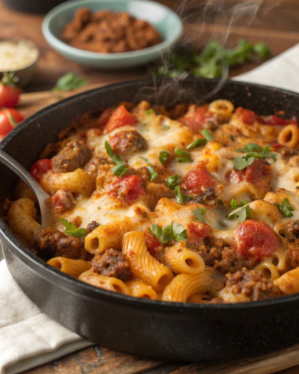 Spicy Beef and Tomato Macaroni