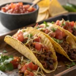 Spicy Ground Beef Tacos with Fresh Salsajl