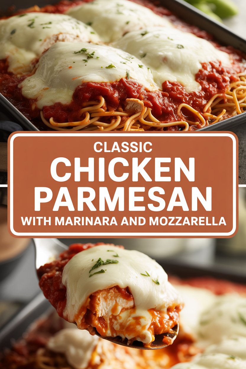 Classic Chicken Parmesan with Marinara and Mozzarella