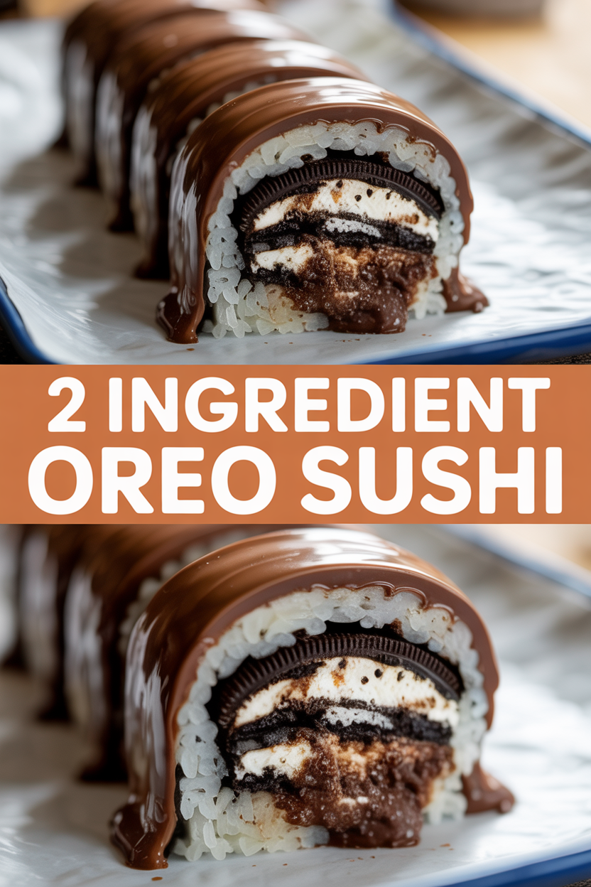 2 Ingredient Oreo Sushi