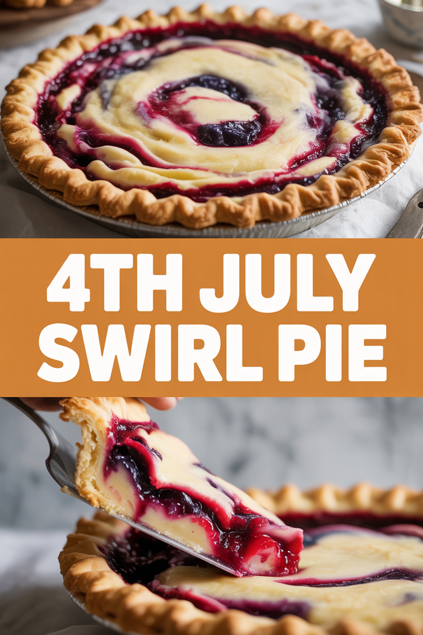 4Th July Swirl Pie