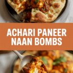 Achari Paneer Naan Bombs