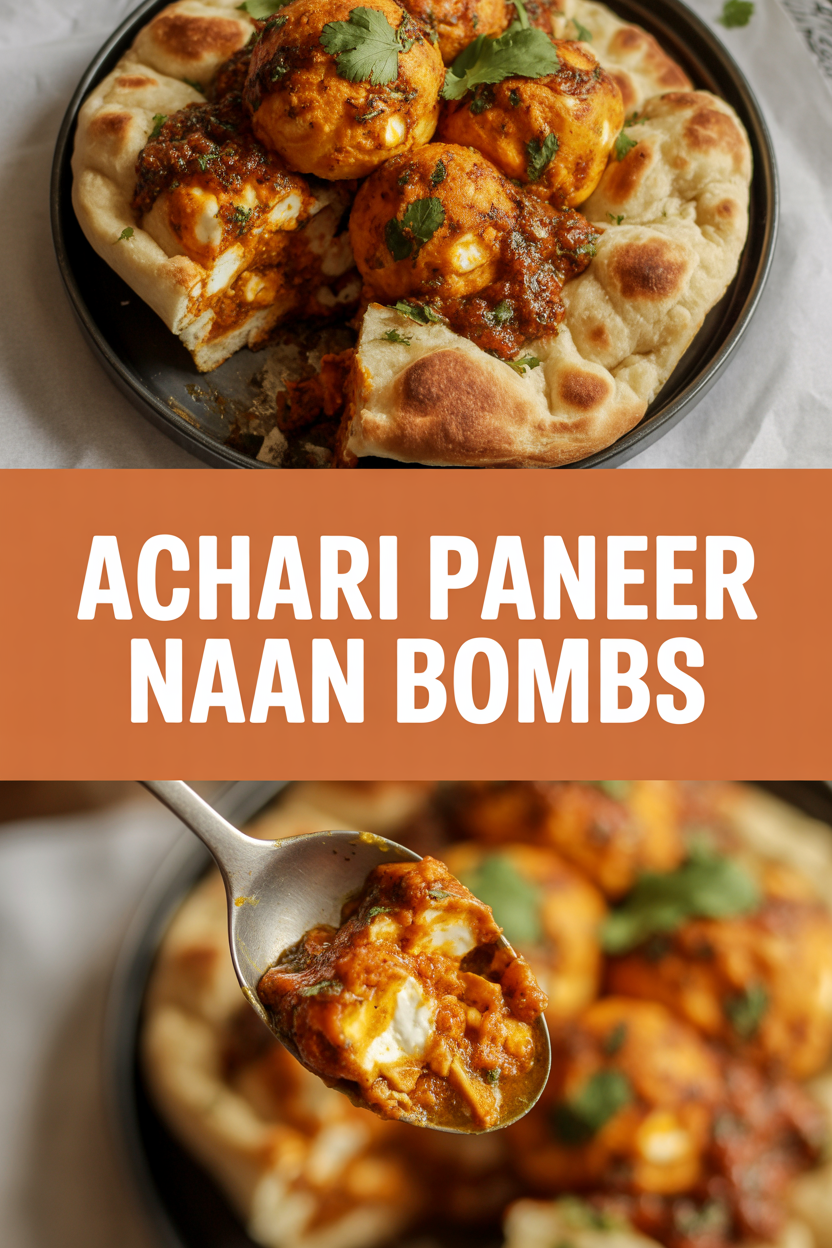 Achari Paneer Naan Bombs