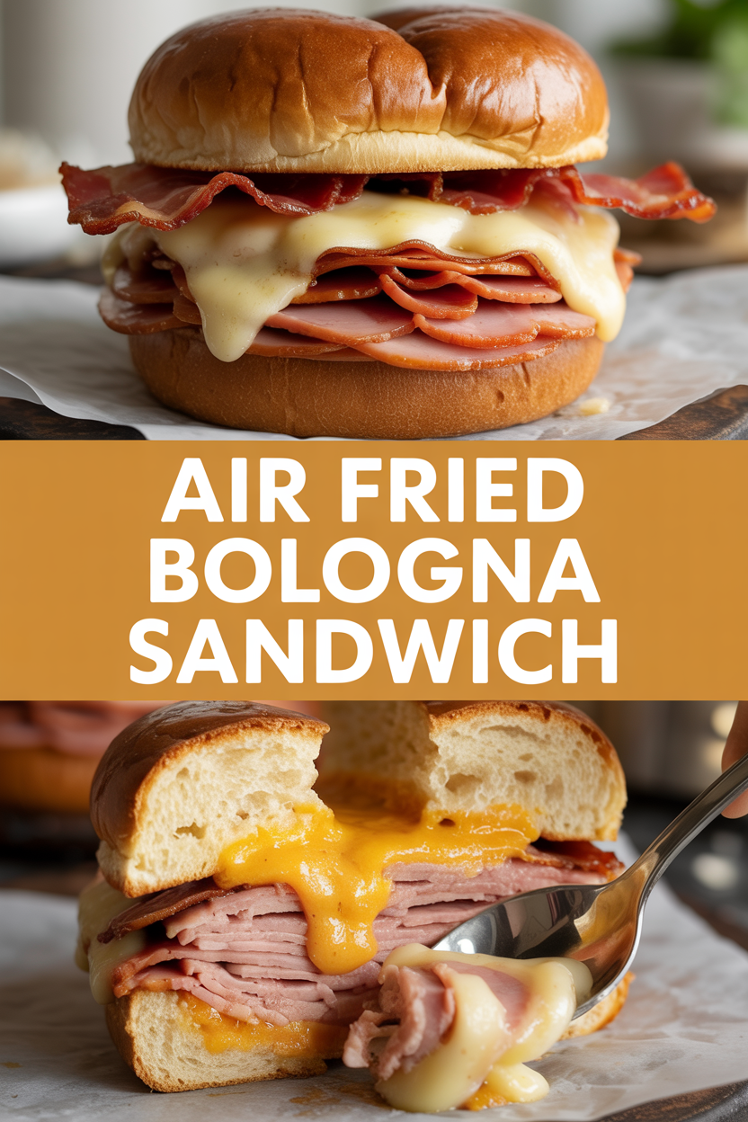 Air Fried Bologna Sandwich