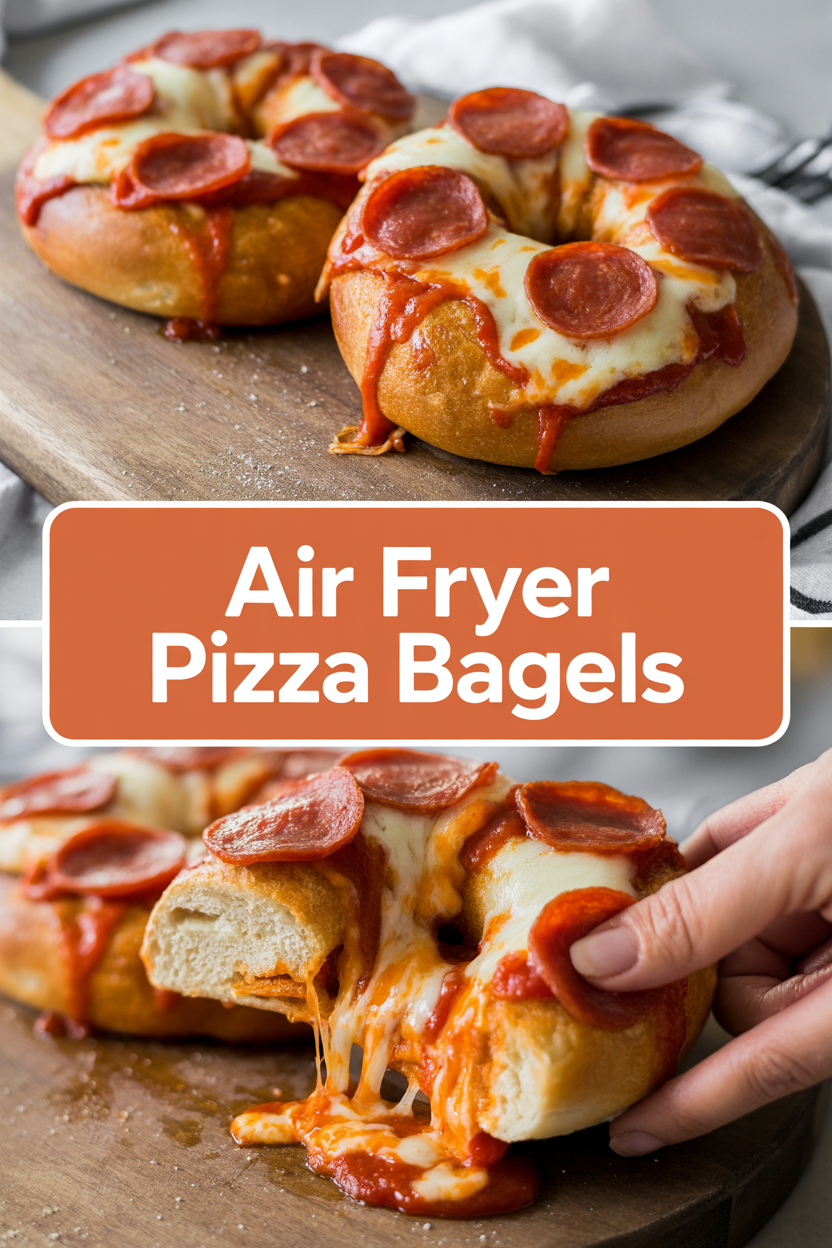 Air Fryer Pizza Bagels