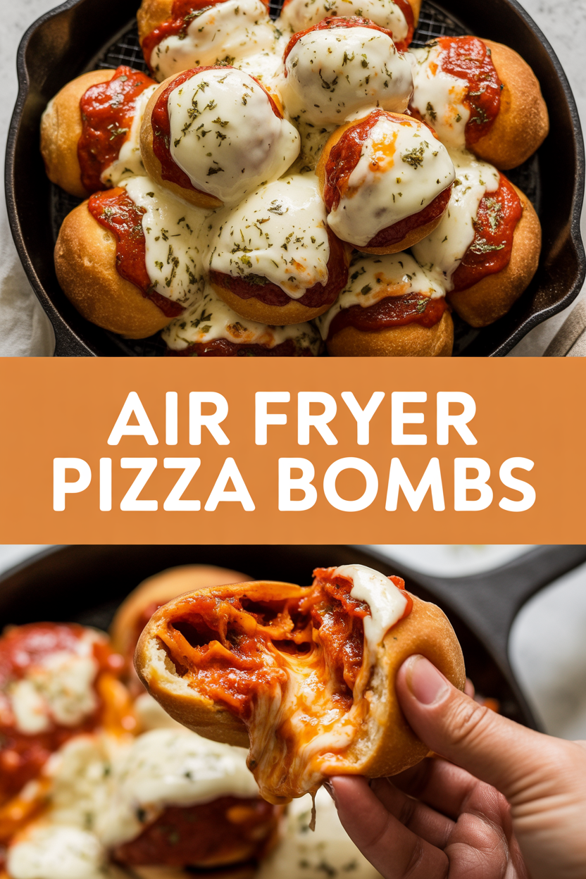 Air Fryer Pizza Bombs