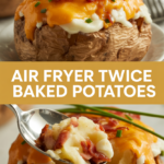 Air Fryer Twice Baked Potatoes Air Fryer Twice Baked Potatoes