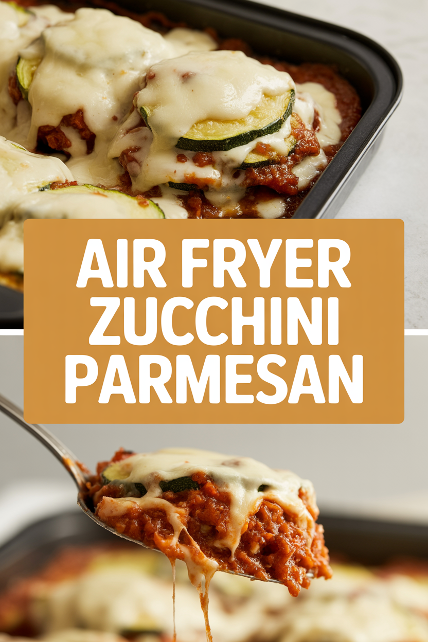Air Fryer Zucchini Parmesan