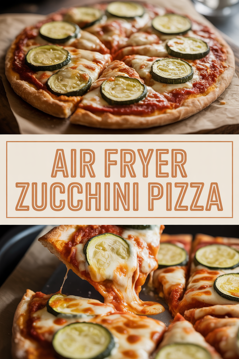Air Fryer Zucchini Pizza