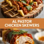 Al Pastor Chicken Skewers