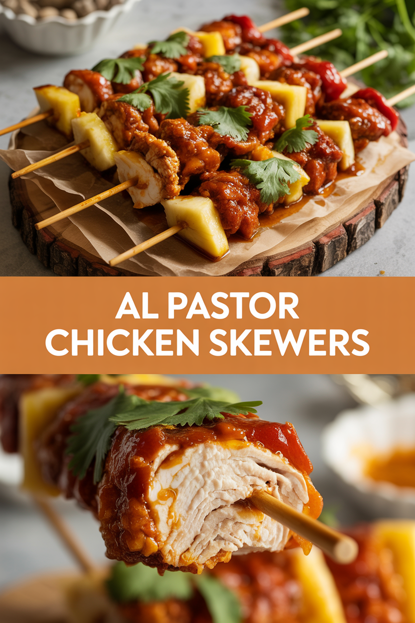 Al Pastor Chicken Skewers