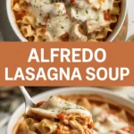 Alfredo Lasagna Soup